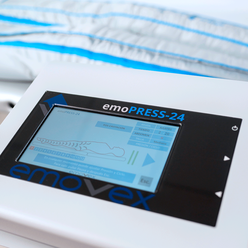 Presoterapia Digital inteligente Aparatología Estética Productos EMOVEX