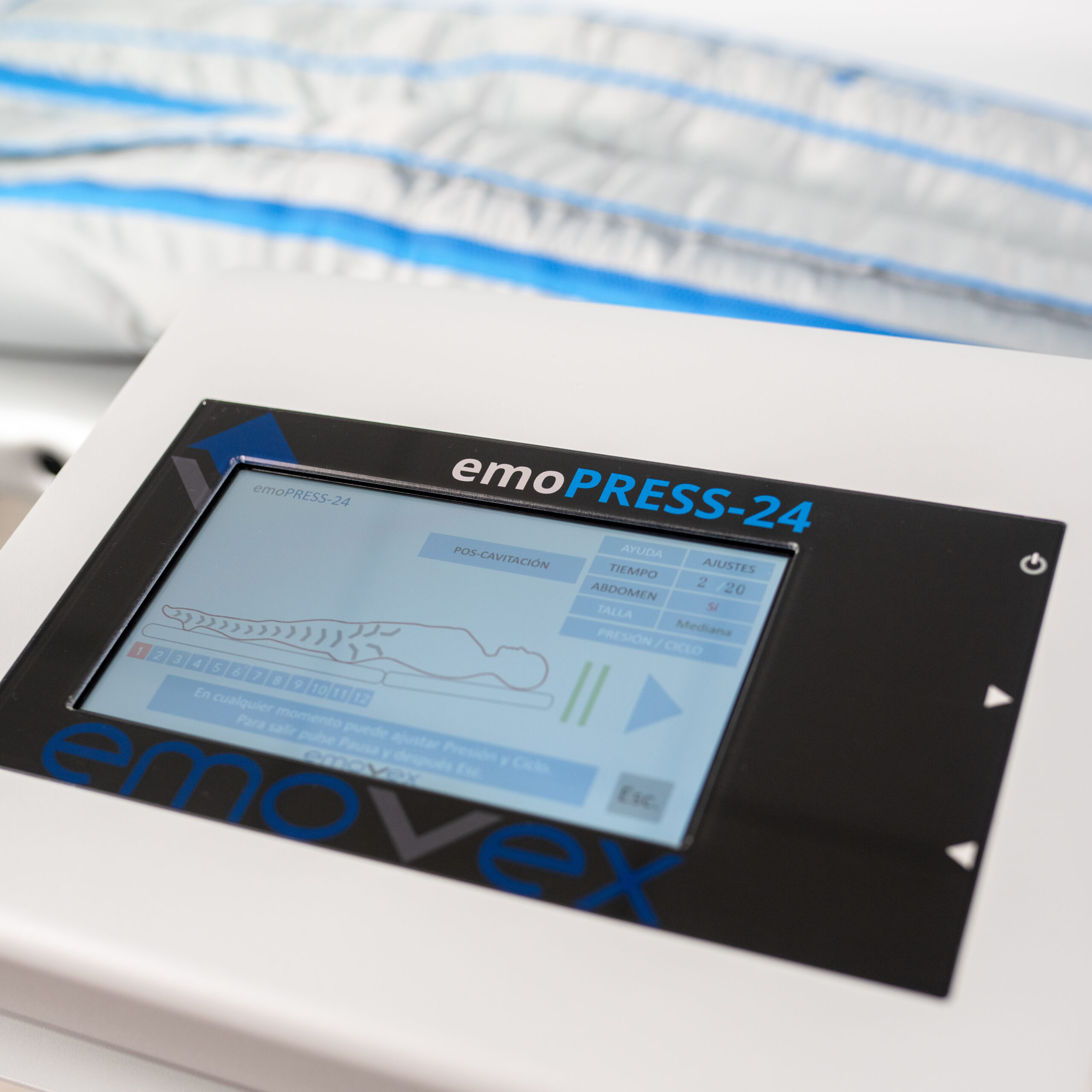 Emopress-24 Emopress-24- La presoterapia inteligente de EMOVEX.
